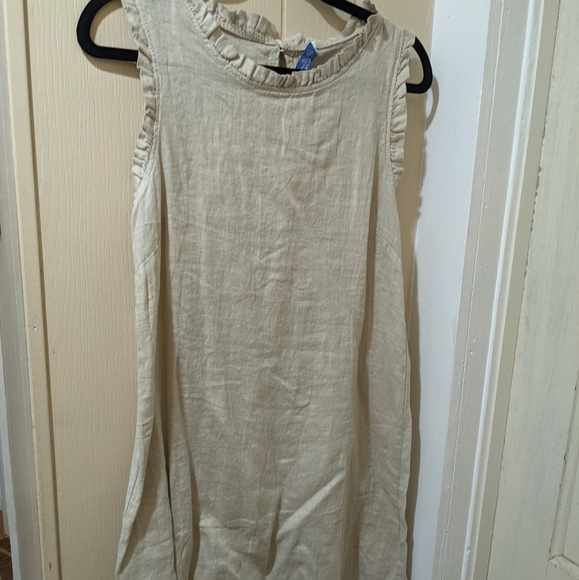 blu orchhid Dresses & Skirts - Linen dress 🤎 brand new with tags!